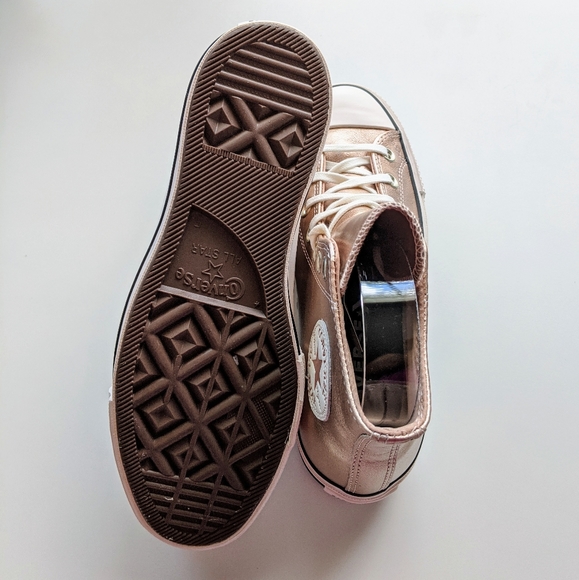 Converse CTAS Lift Hi Particle Beige/White/Black - Picture 6 of 9